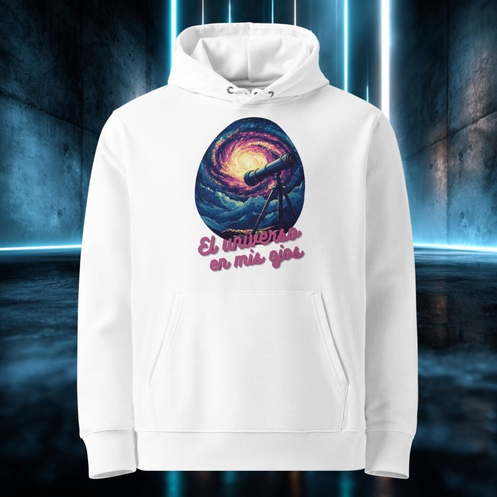 Sudadera orgánica con diseño El Universo en mis Ojos