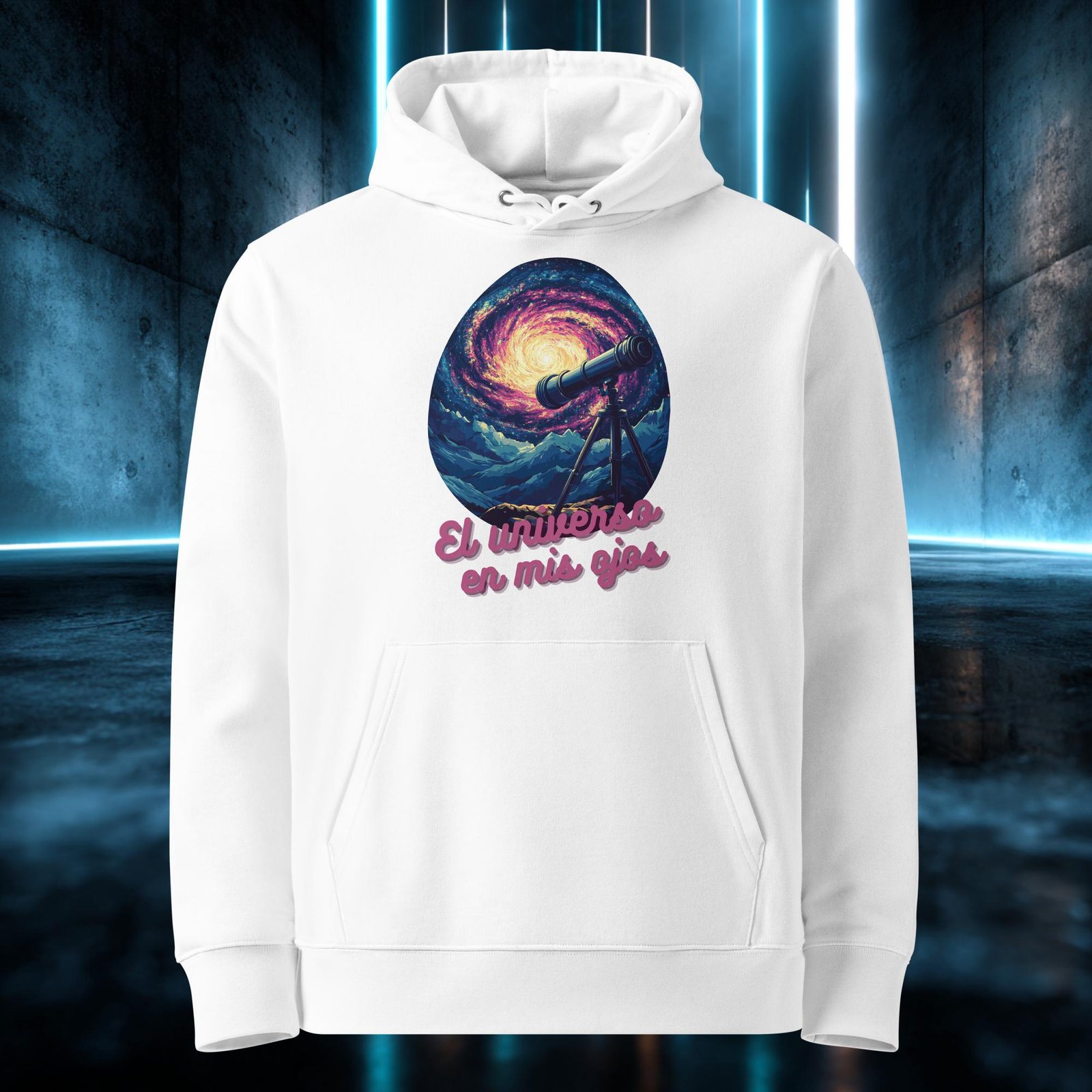 Sudadera orgánica con diseño El Universo en mis Ojos