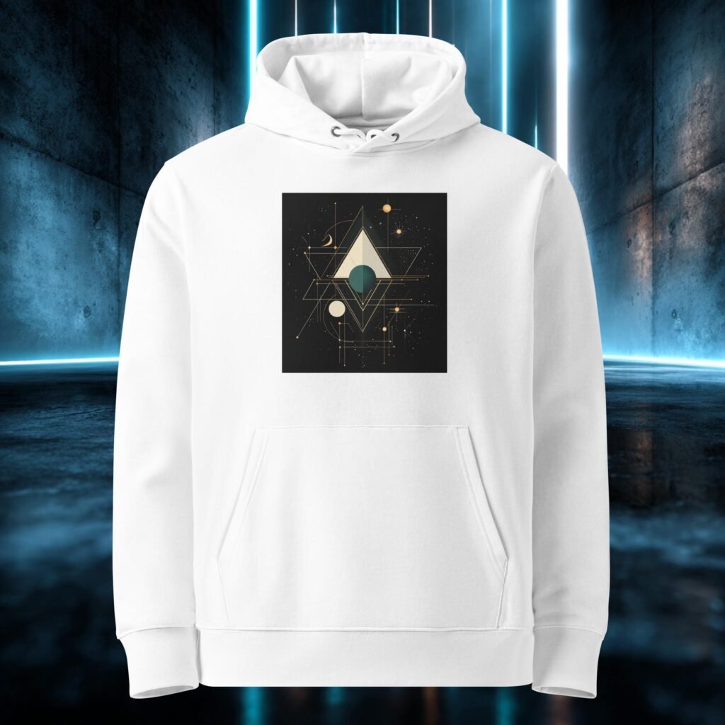 Sudadera orgánica con diseño Geometría del Vacío