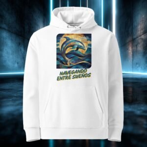 Sudadera orgánica con diseño Navegando Entre Sueños