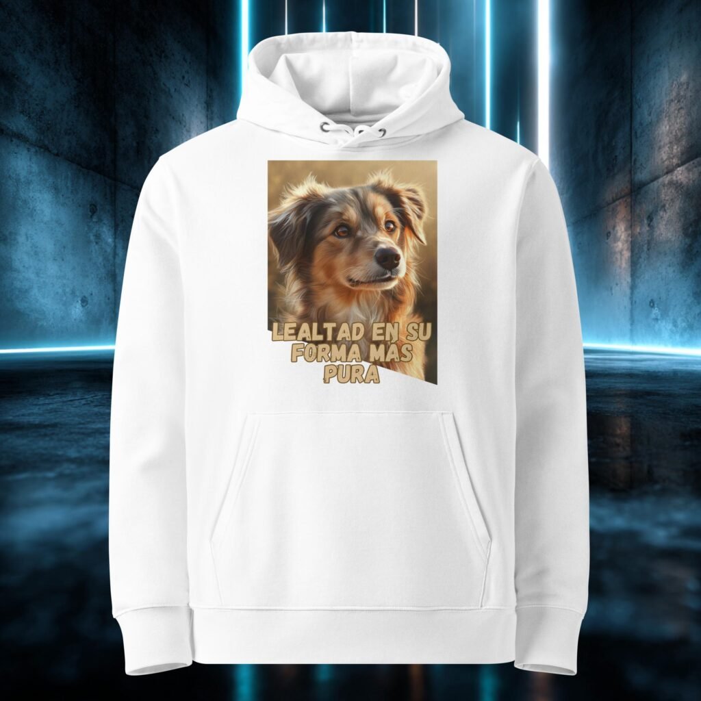 Sudadera orgánica con diseño Lealtad en Estado Puro