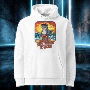Sudadera orgánica con diseño Tiburón Surfero