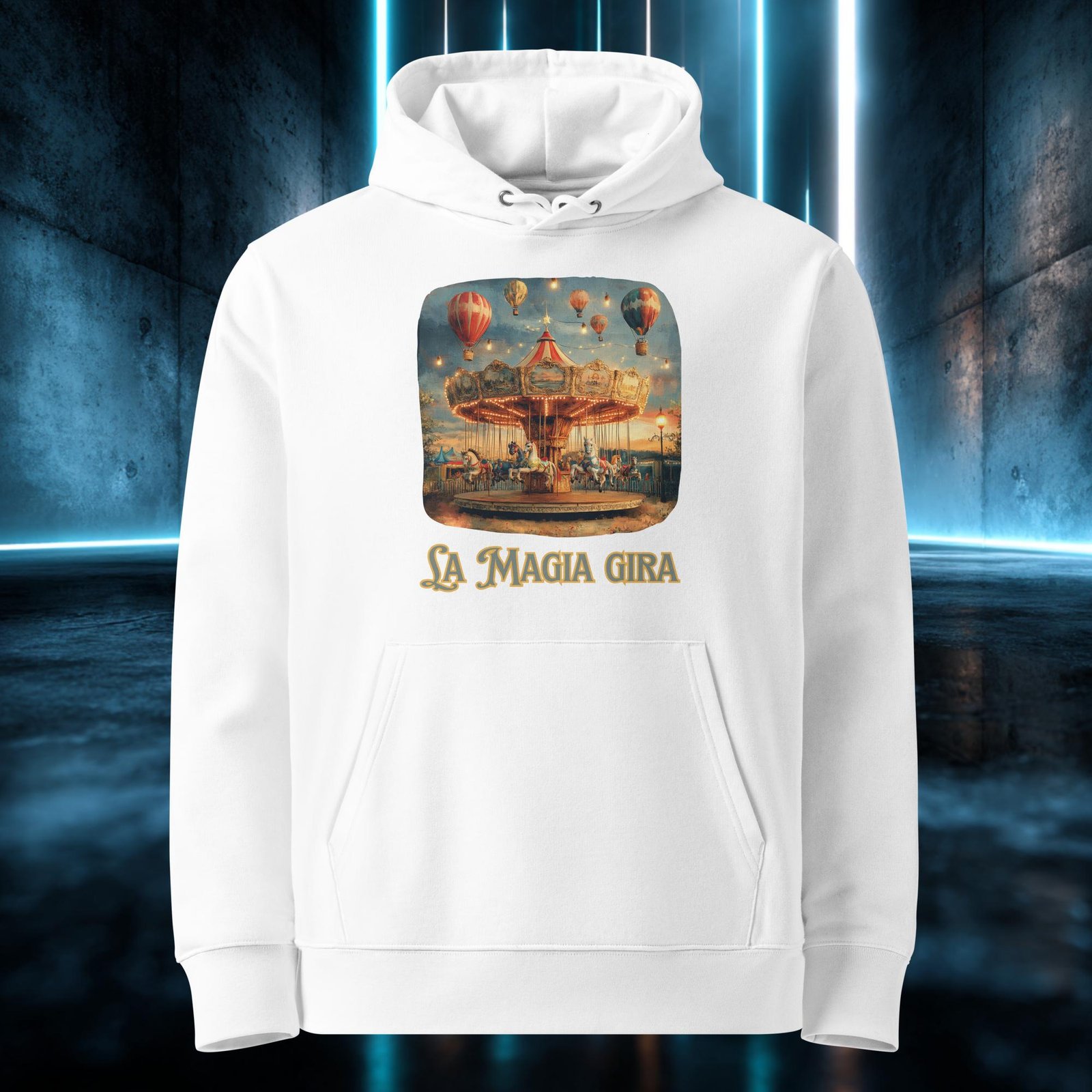 Sudadera orgánica con diseño La Magia Gira — color 3