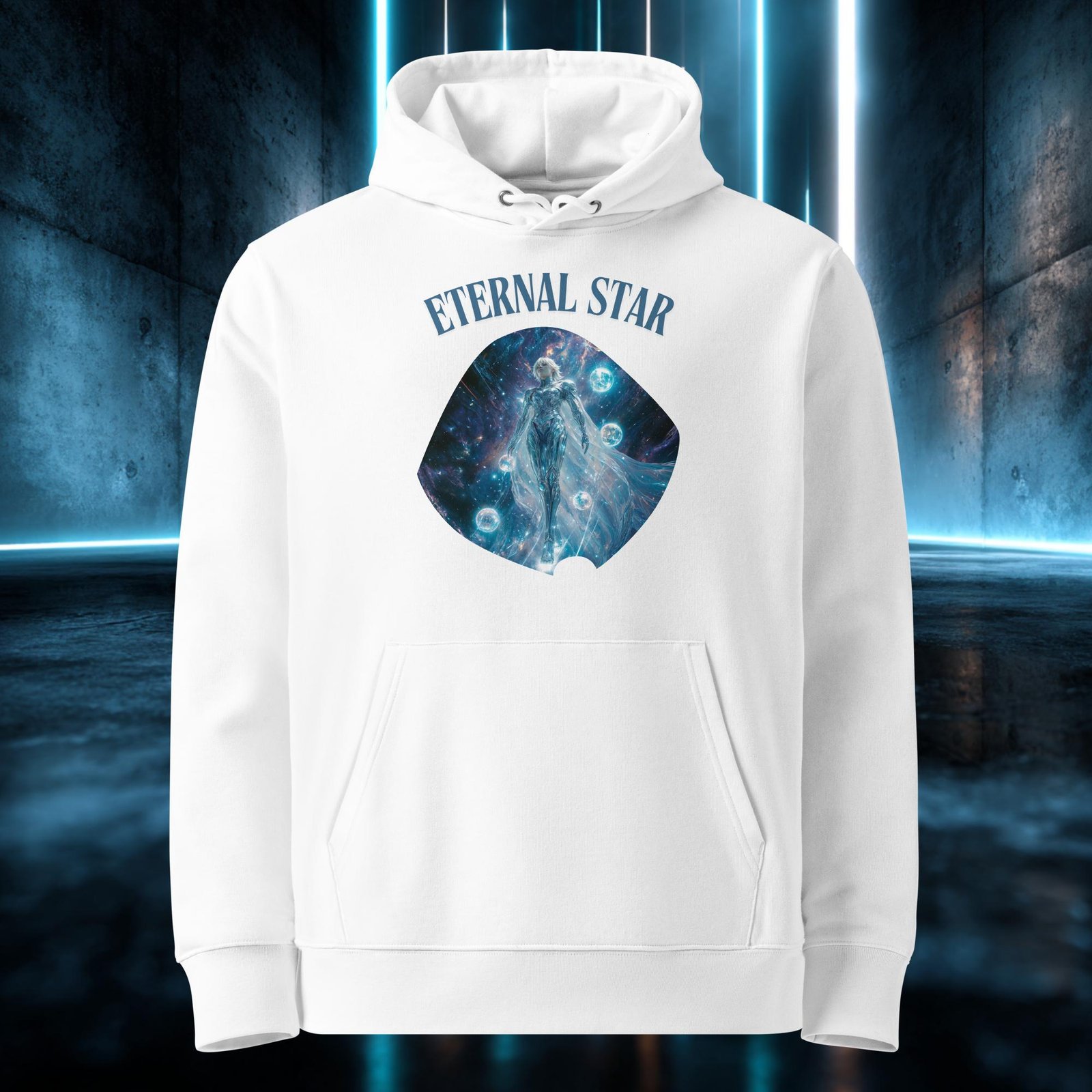 Sudadera orgánica con diseño Estrella Eterna