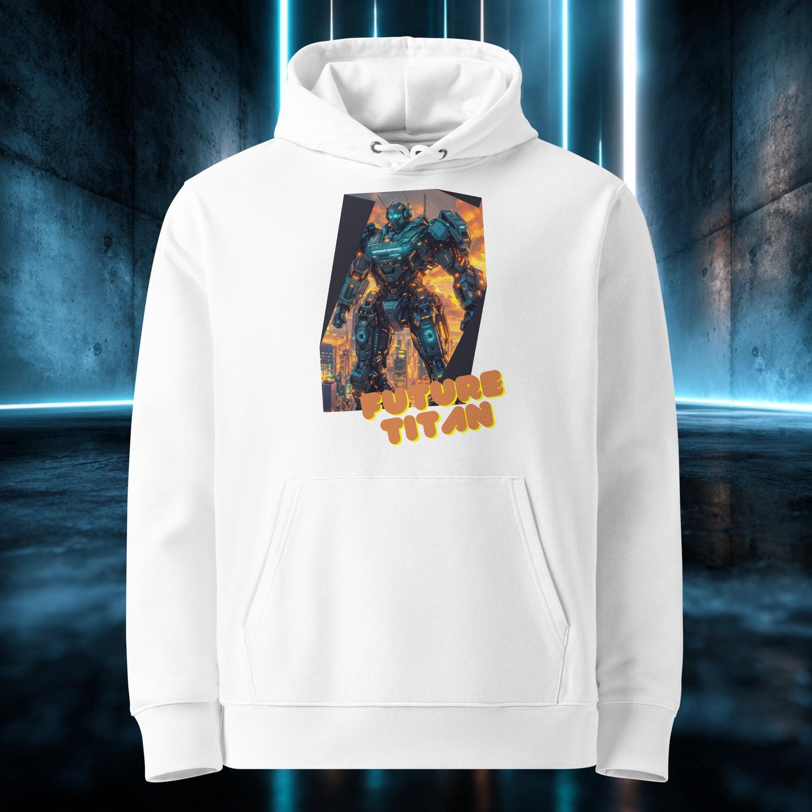 Sudadera orgánica con diseño Titán del Futuro — color 3