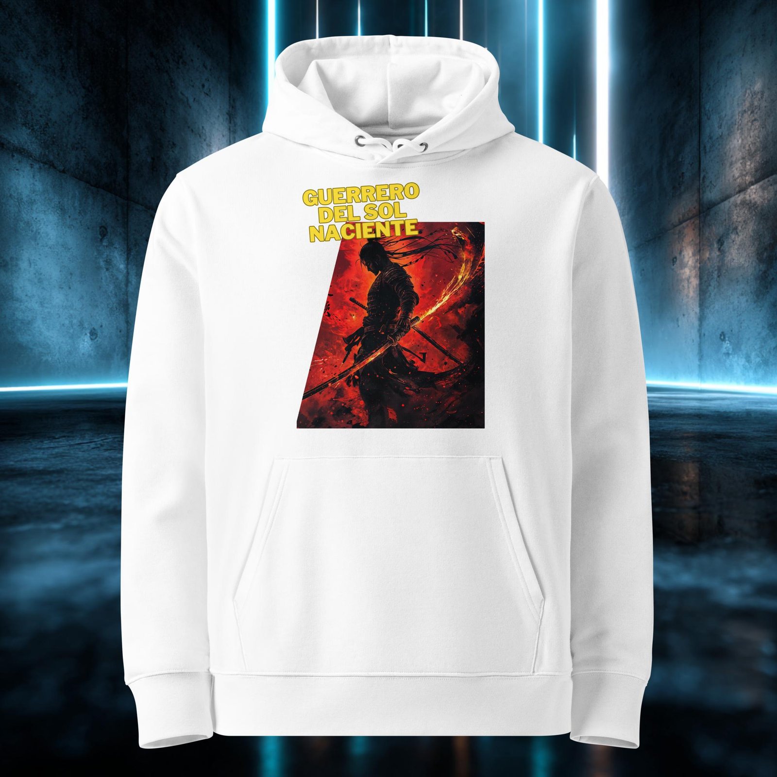 Sudadera orgánica con diseño Guerrero del Sol Naciente — color 3