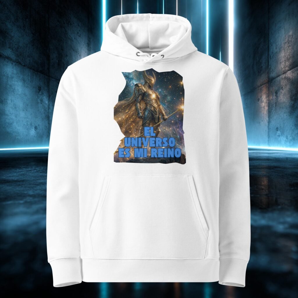 Sudadera orgánica con diseño El Universo Es Mi Reino