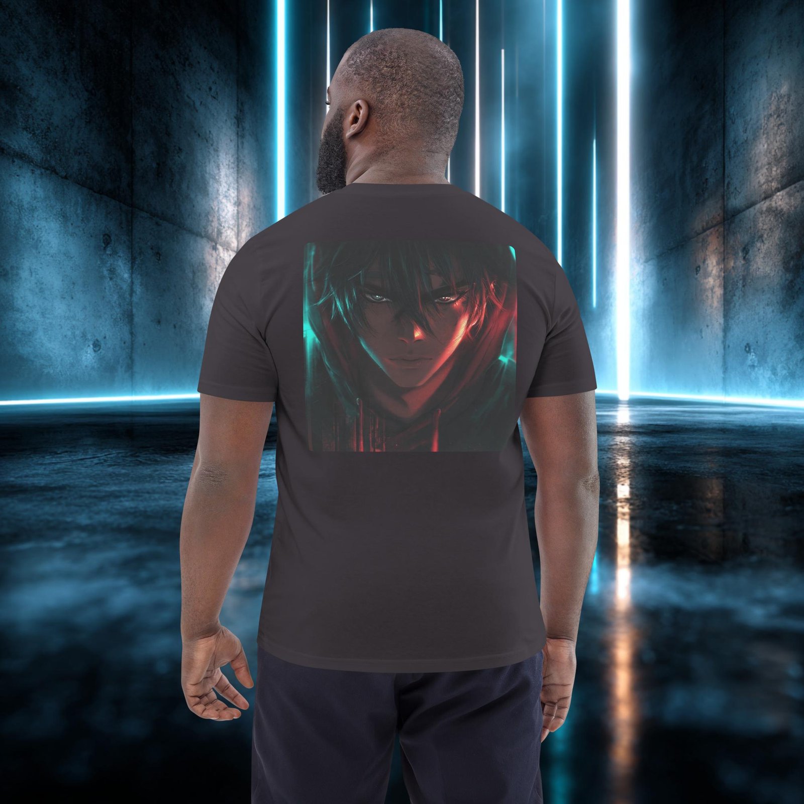 Camiseta orgánica con diseño Mirada de Acero — color 6