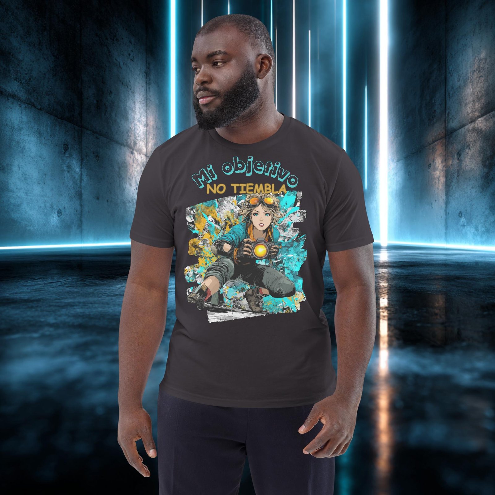 Camiseta orgánica con diseño Mi Objetivo No Tiembla — color 5