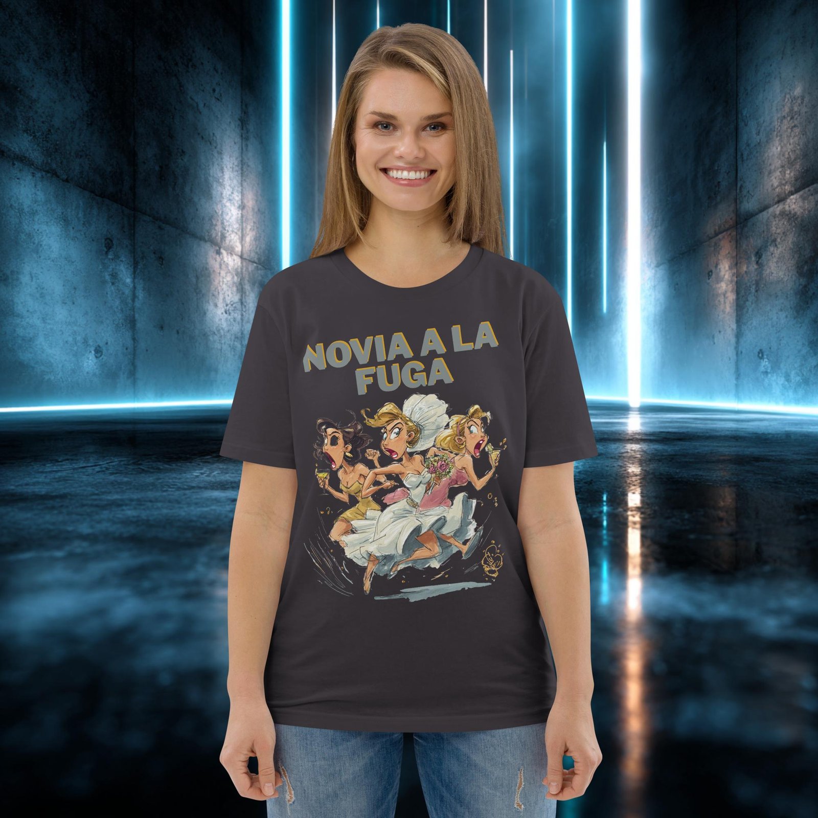 Camiseta orgánica con diseño Novia a la Fuga — color 6