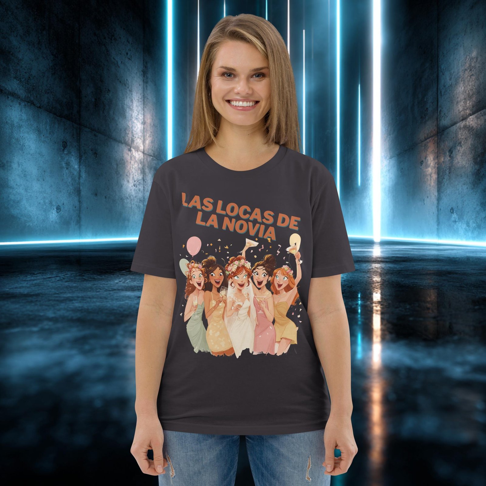 Camiseta orgánica con diseño Las Locas de la Novia — color 5