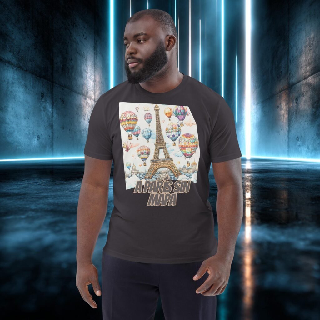 Camiseta orgánica con diseño A París Sin Mapa