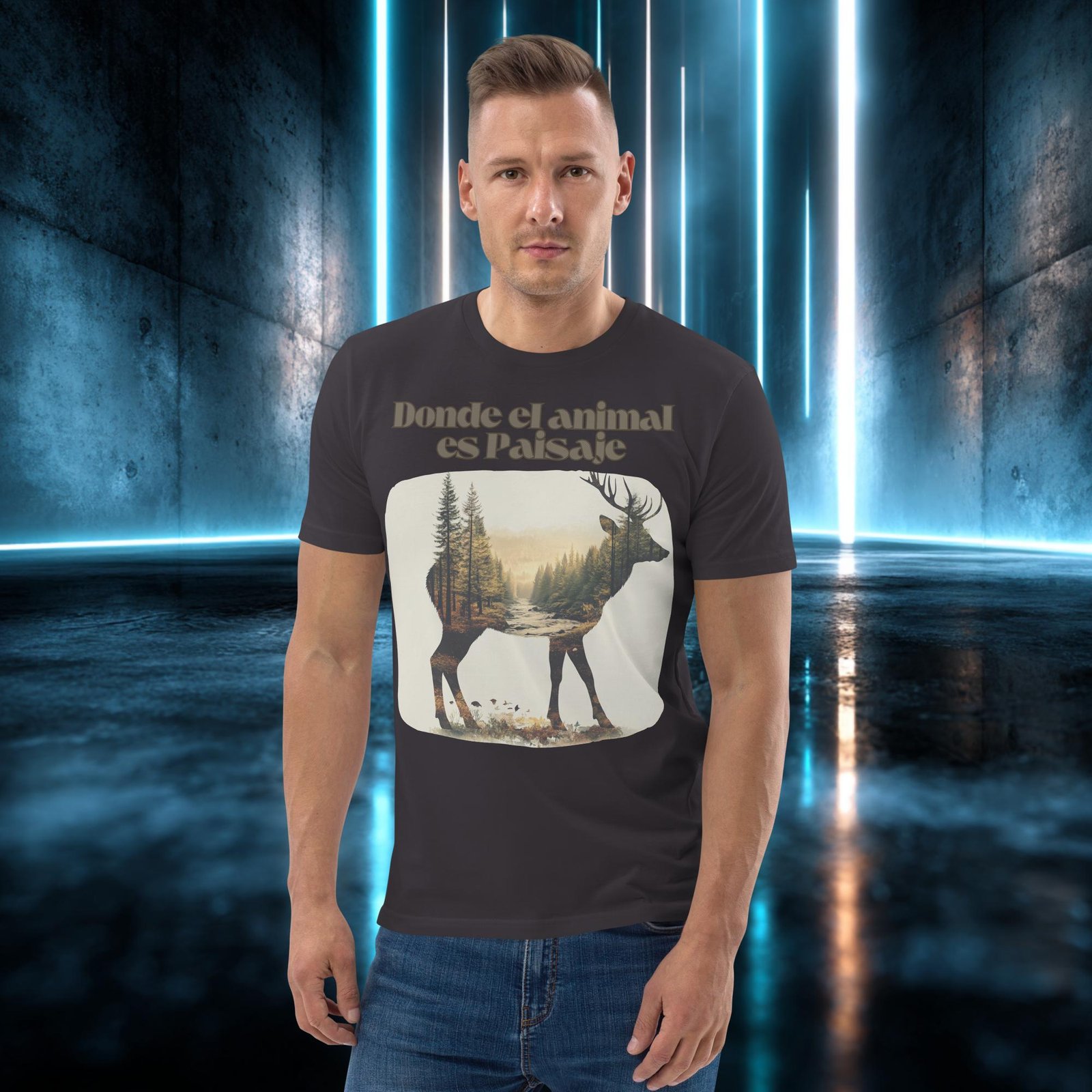 Camiseta orgánica con diseño Donde el Animal Es Paisaje — color 5