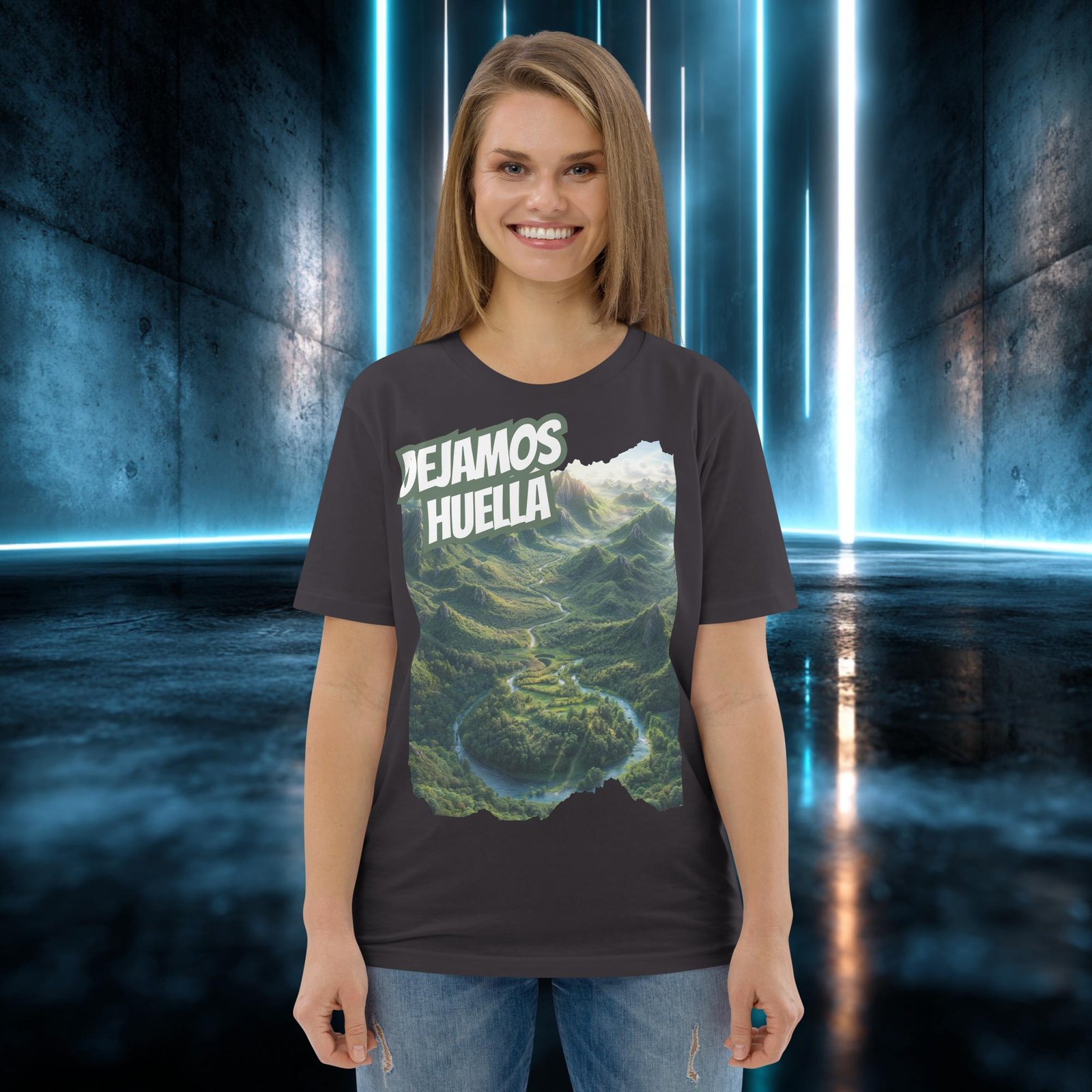 Camiseta orgánica con diseño Dejamos Huella — color 6