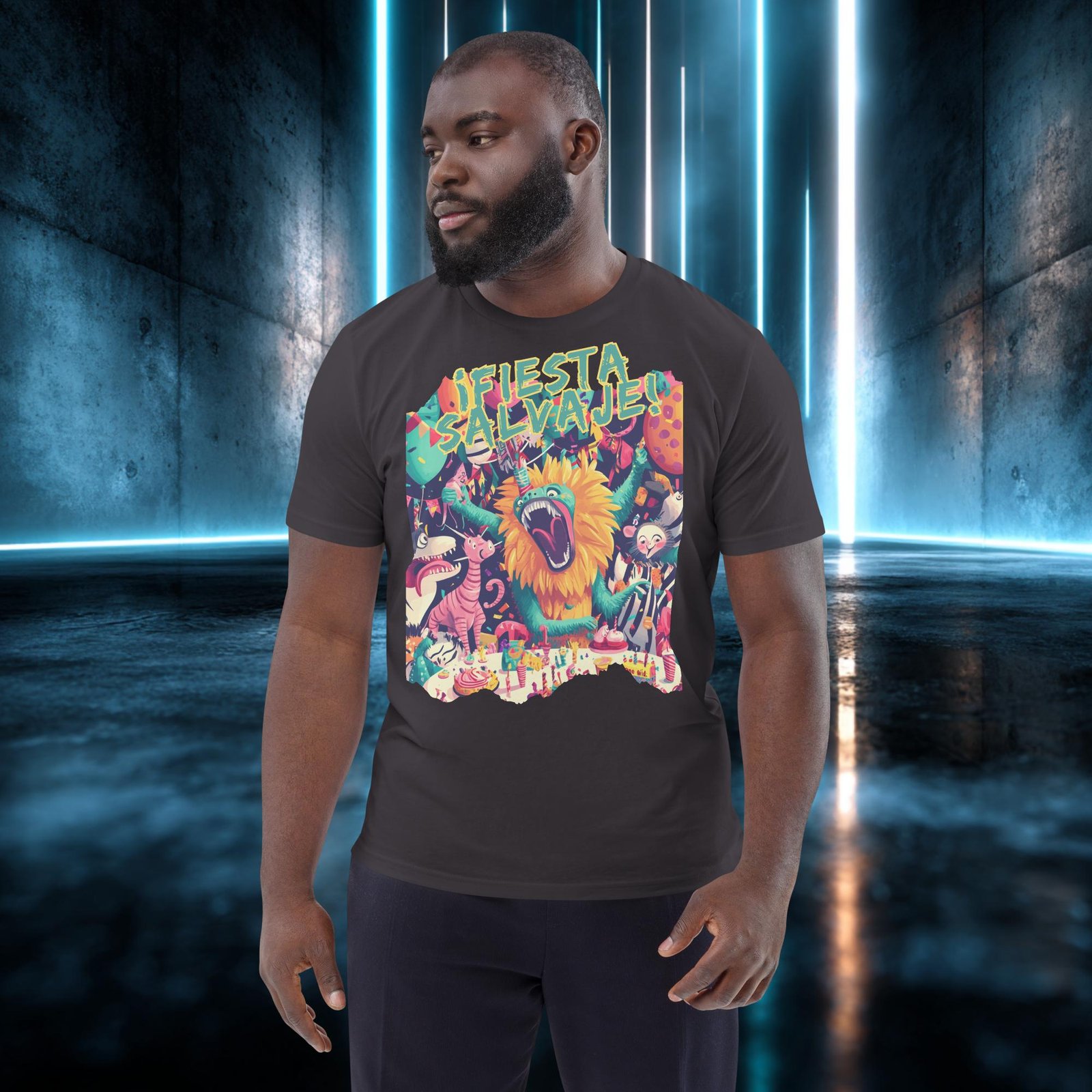 Camiseta orgánica con diseño Fiesta Salvaje — color 5