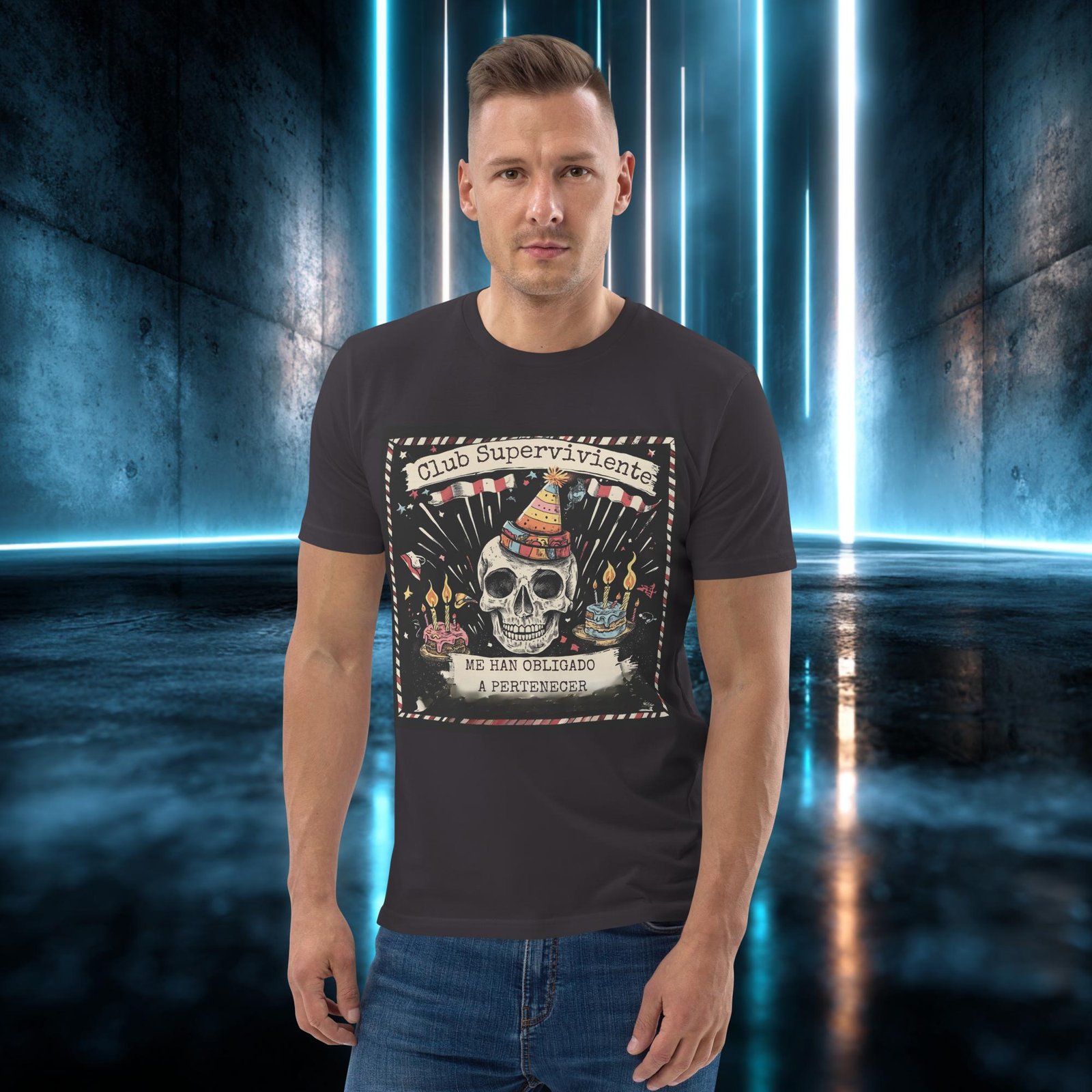Camiseta orgánica con diseño Club Superviviente — color 5