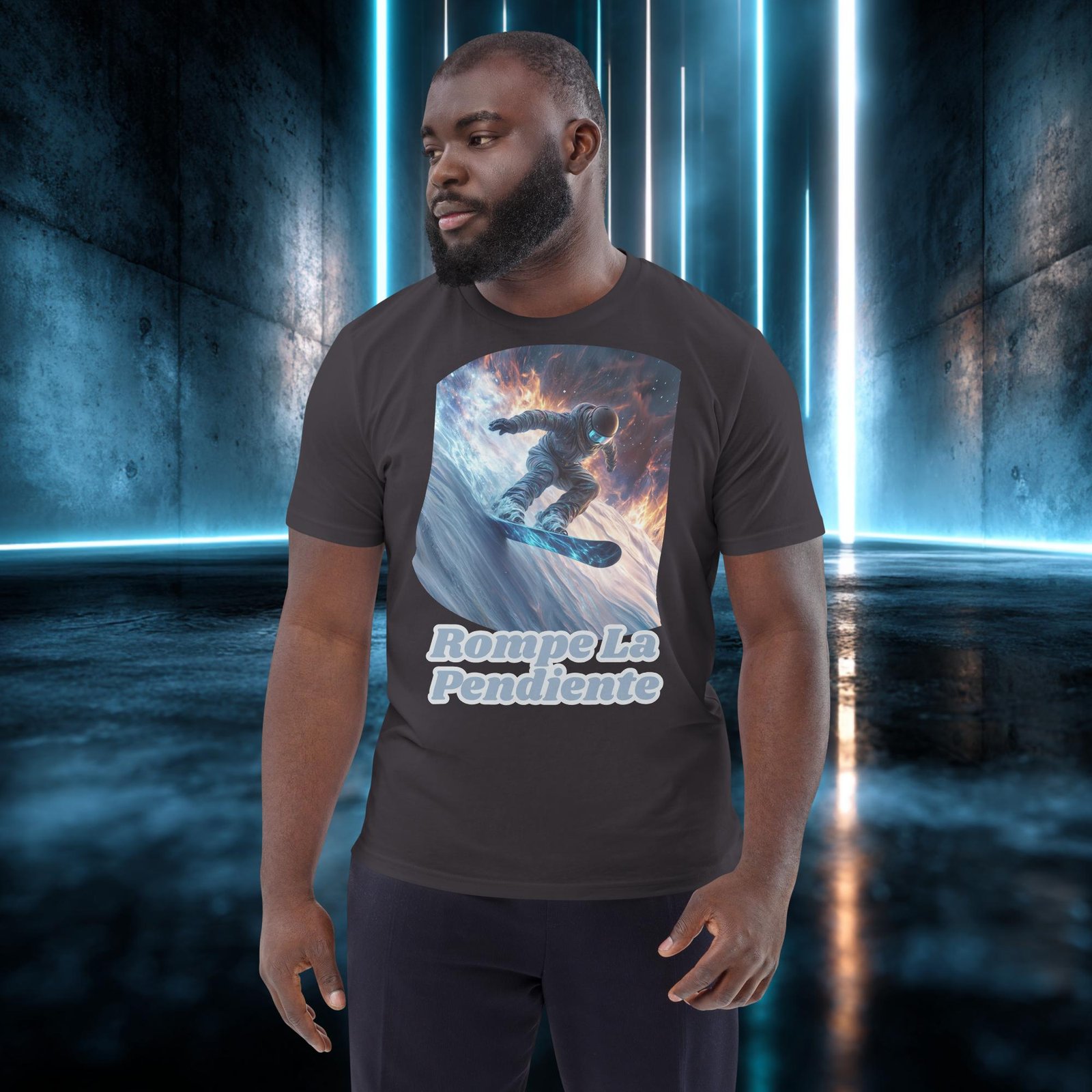 Camiseta orgánica con diseño Rompe la Pendiente — color 6