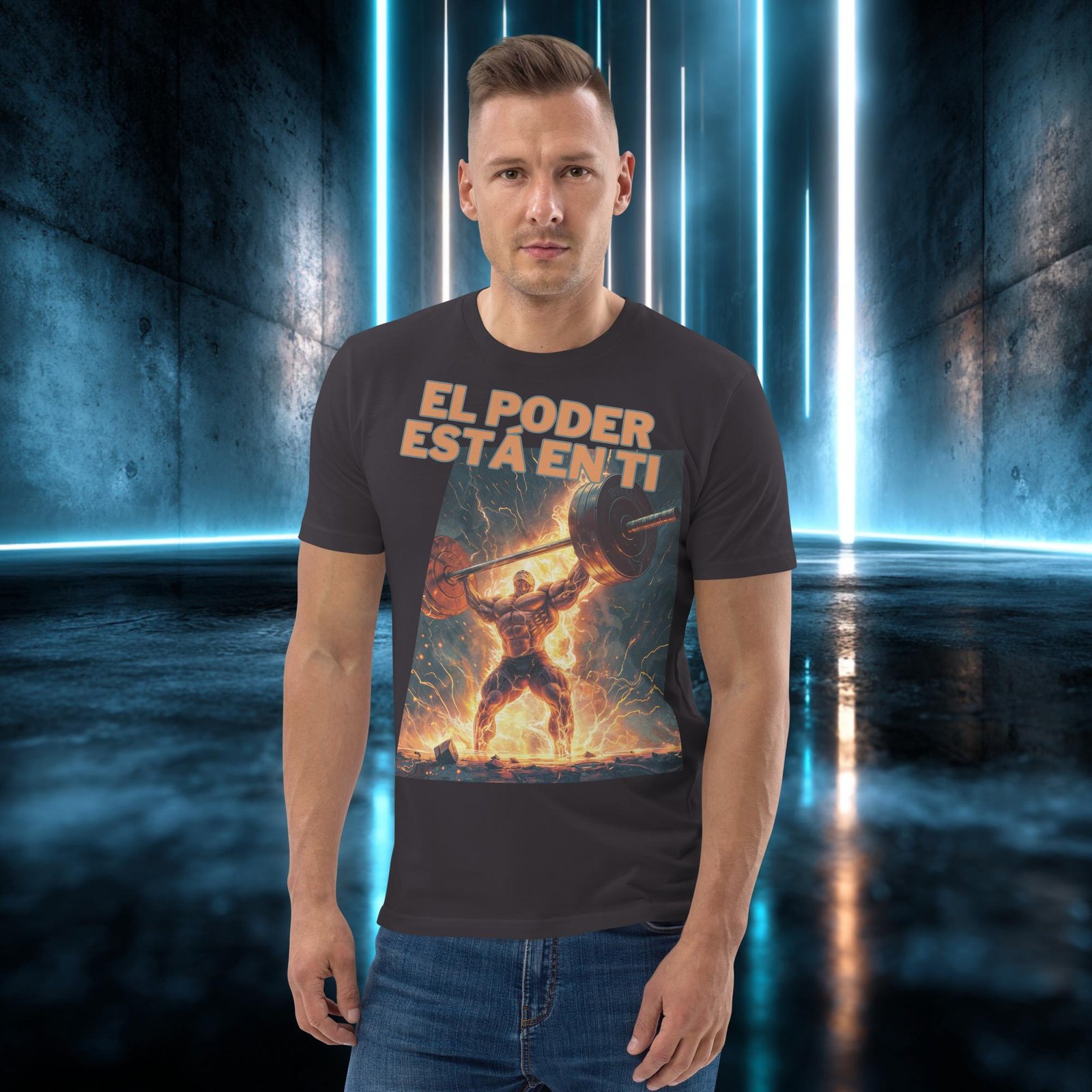 Camiseta orgánica con diseño El Poder Está en Ti — color 6