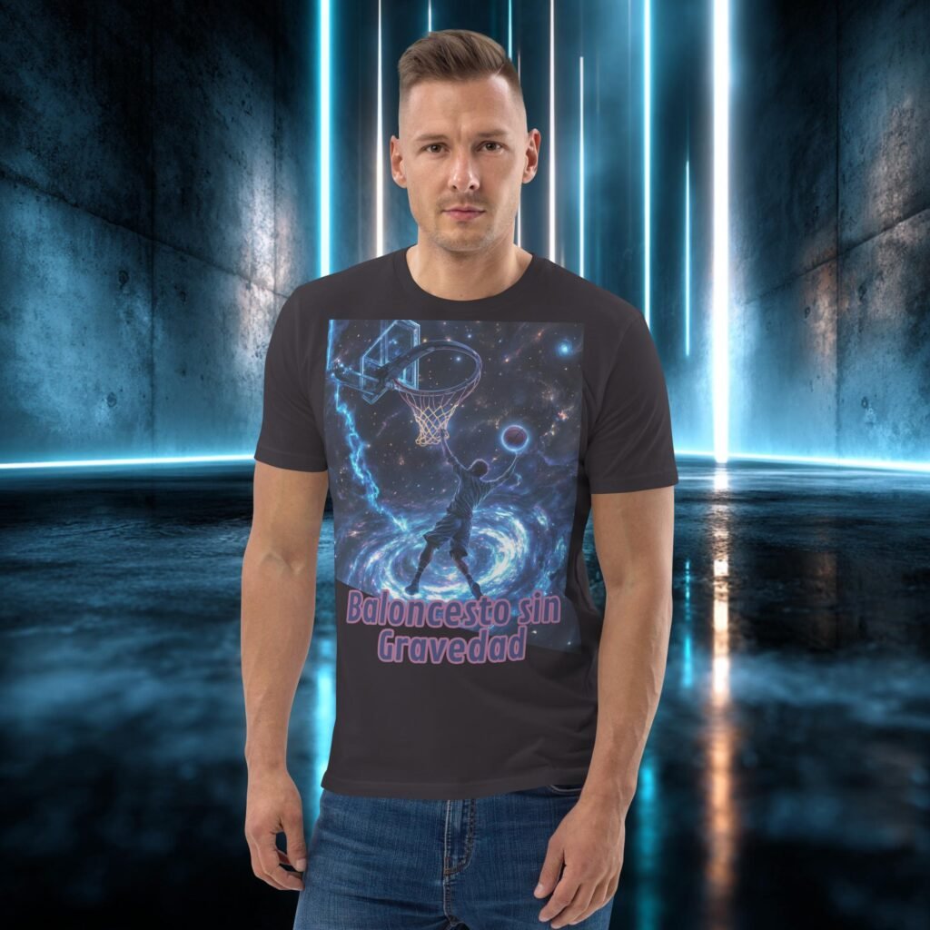 Camiseta orgánica con diseño Baloncesto sin Gravedad