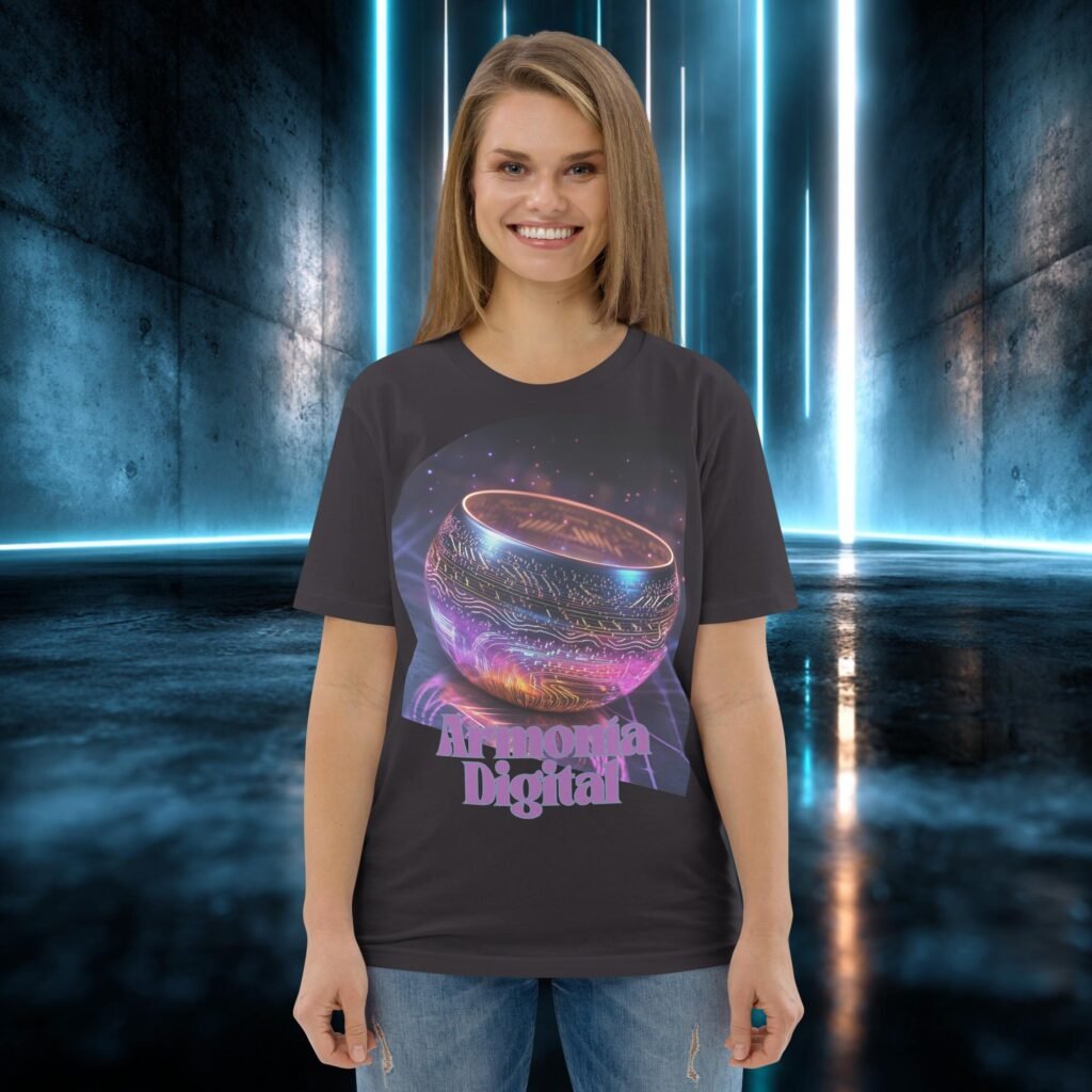 Camiseta orgánica con diseño Armonía Digital