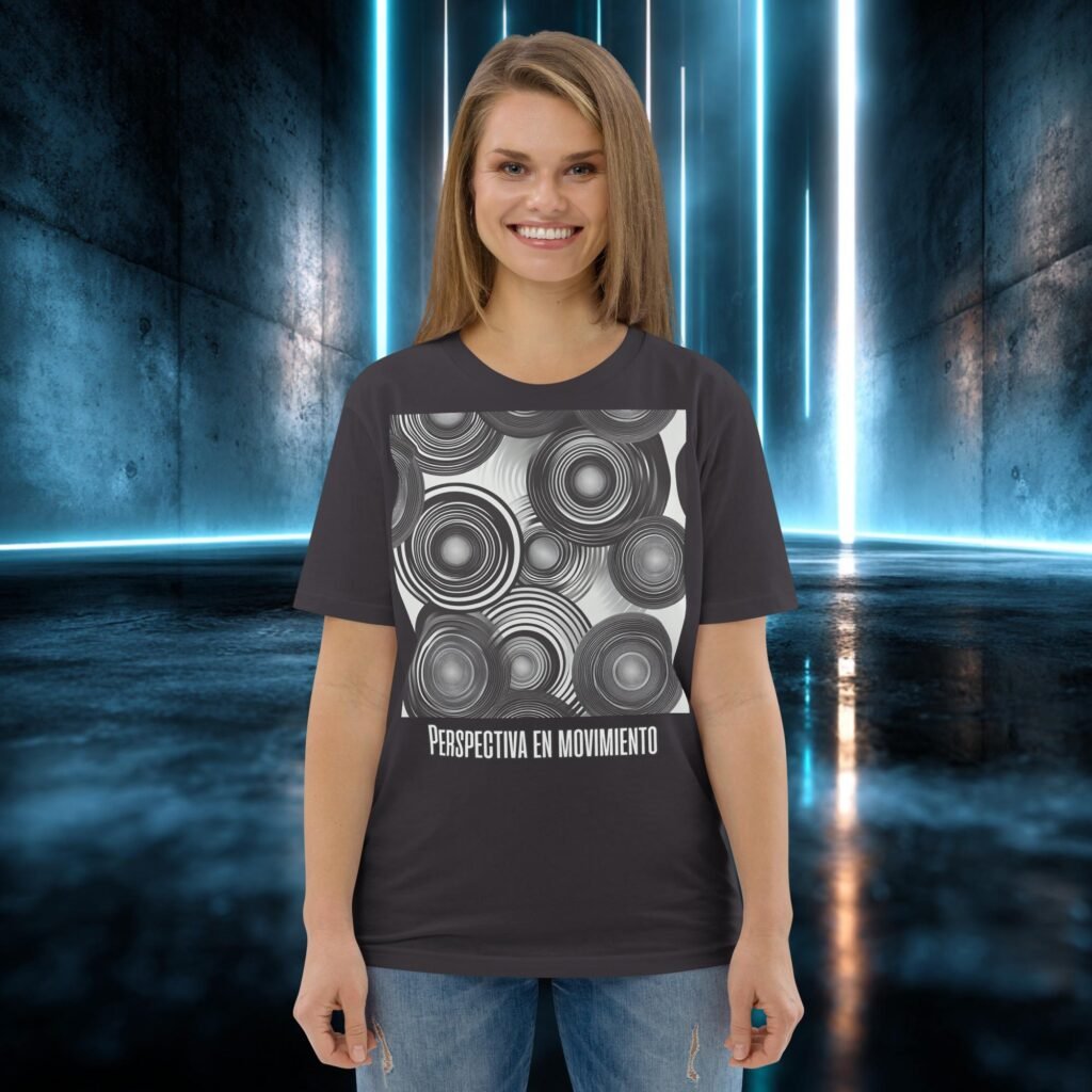 Camiseta orgánica con diseño Perspectiva en Movimiento