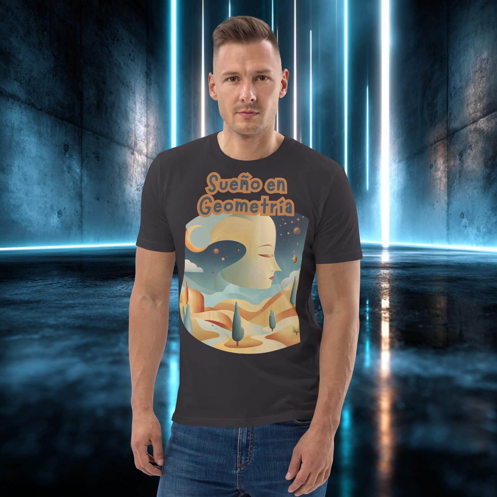 Camiseta orgánica con diseño Sueño en Geometría — color 6