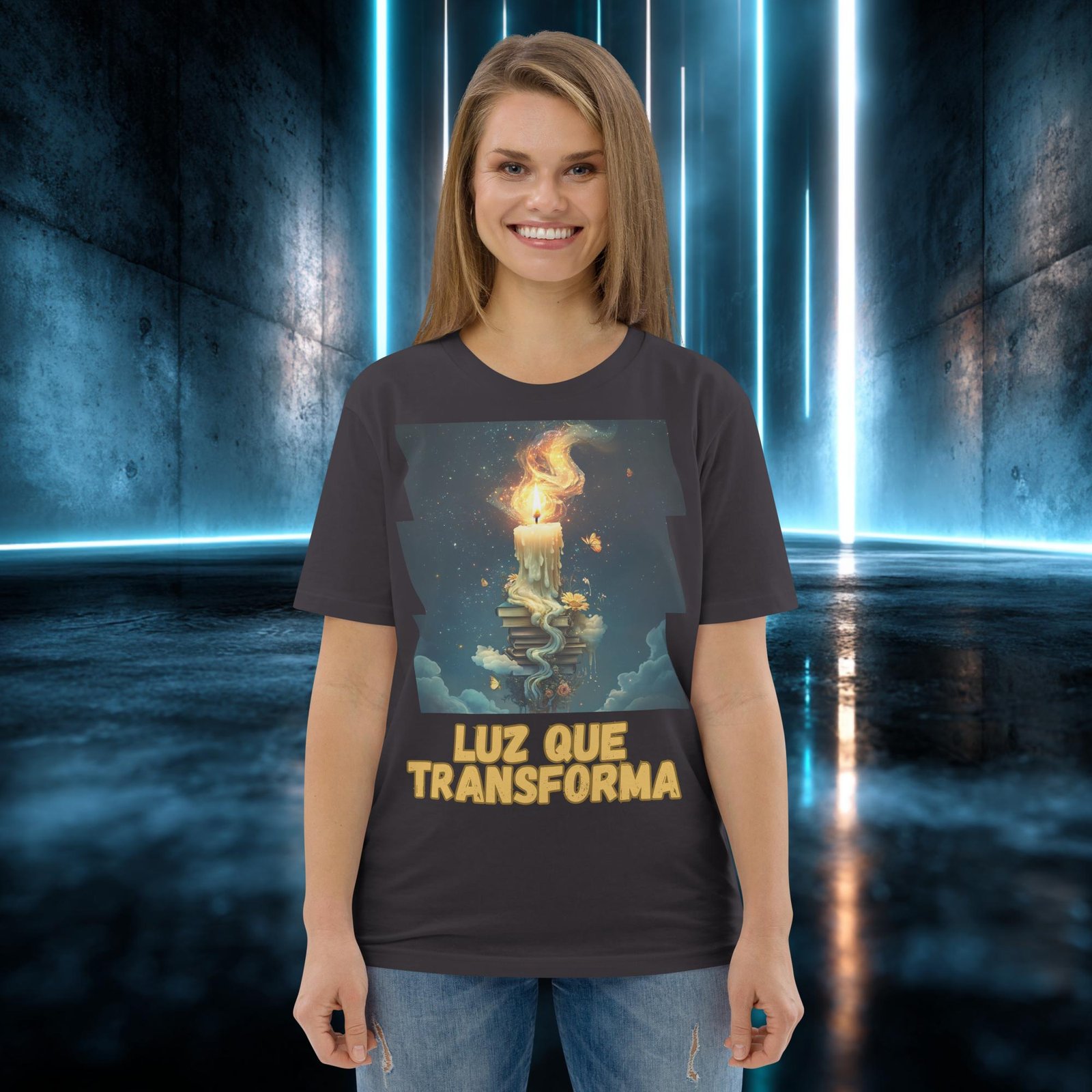 Camiseta orgánica con diseño Luz que Transforma — color 5