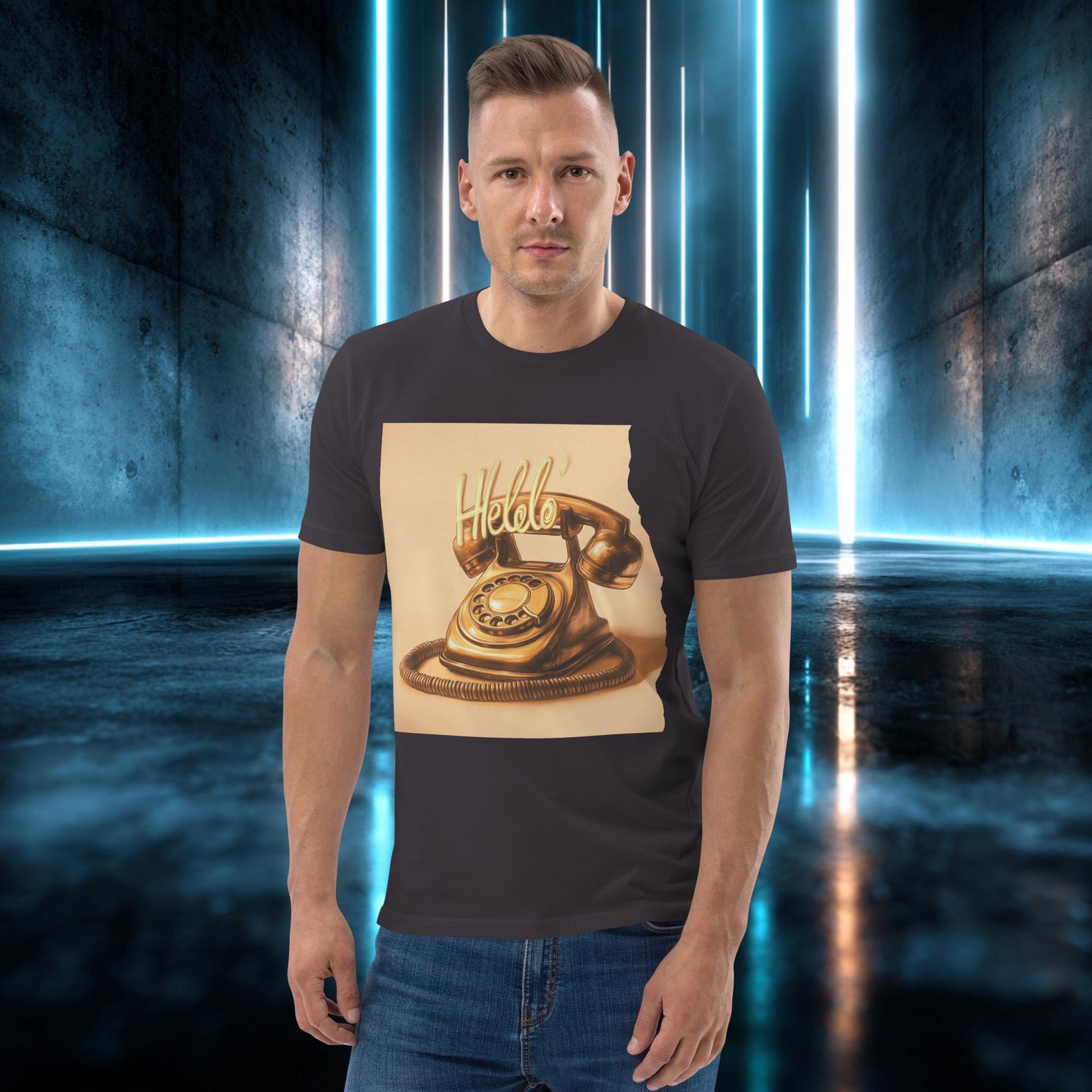 Camiseta orgánica con diseño Llamada Dorada — color 6