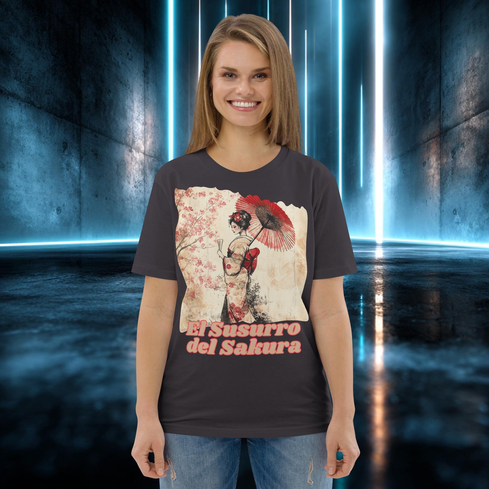 Camiseta orgánica con diseño El Susurro del Sakura — color 5