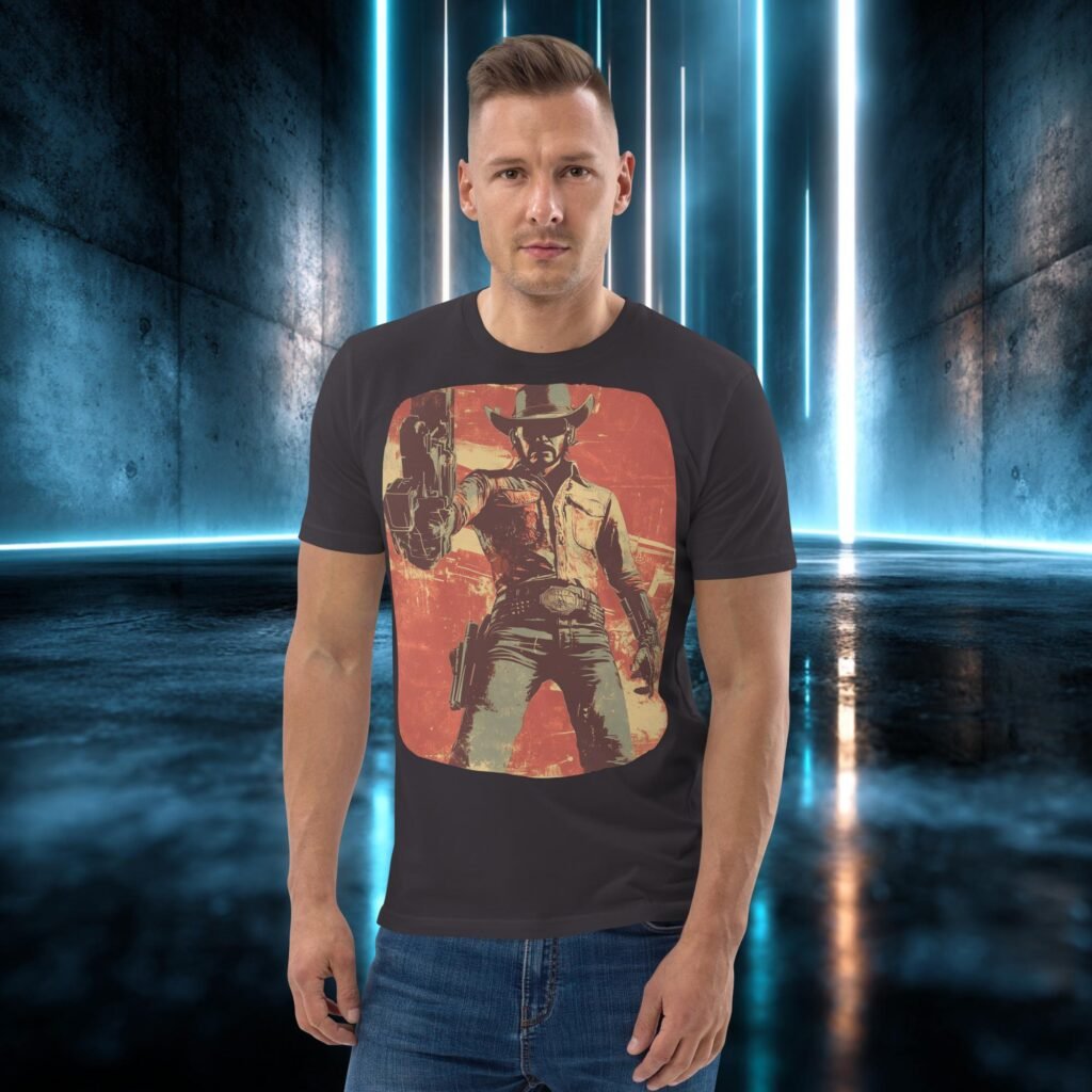 Camiseta orgánica con diseño Duelo al Mediodía