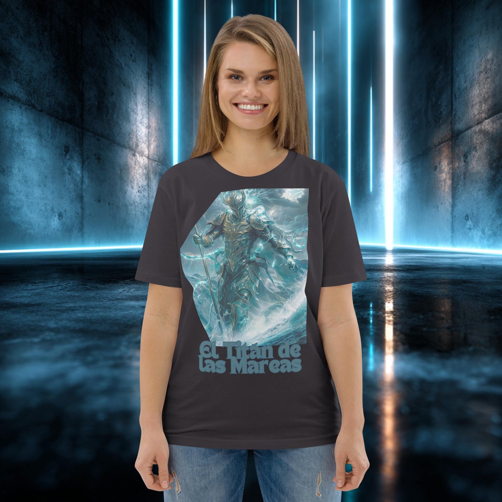 Camiseta orgánica con diseño El Titán de las Mareas — color 5
