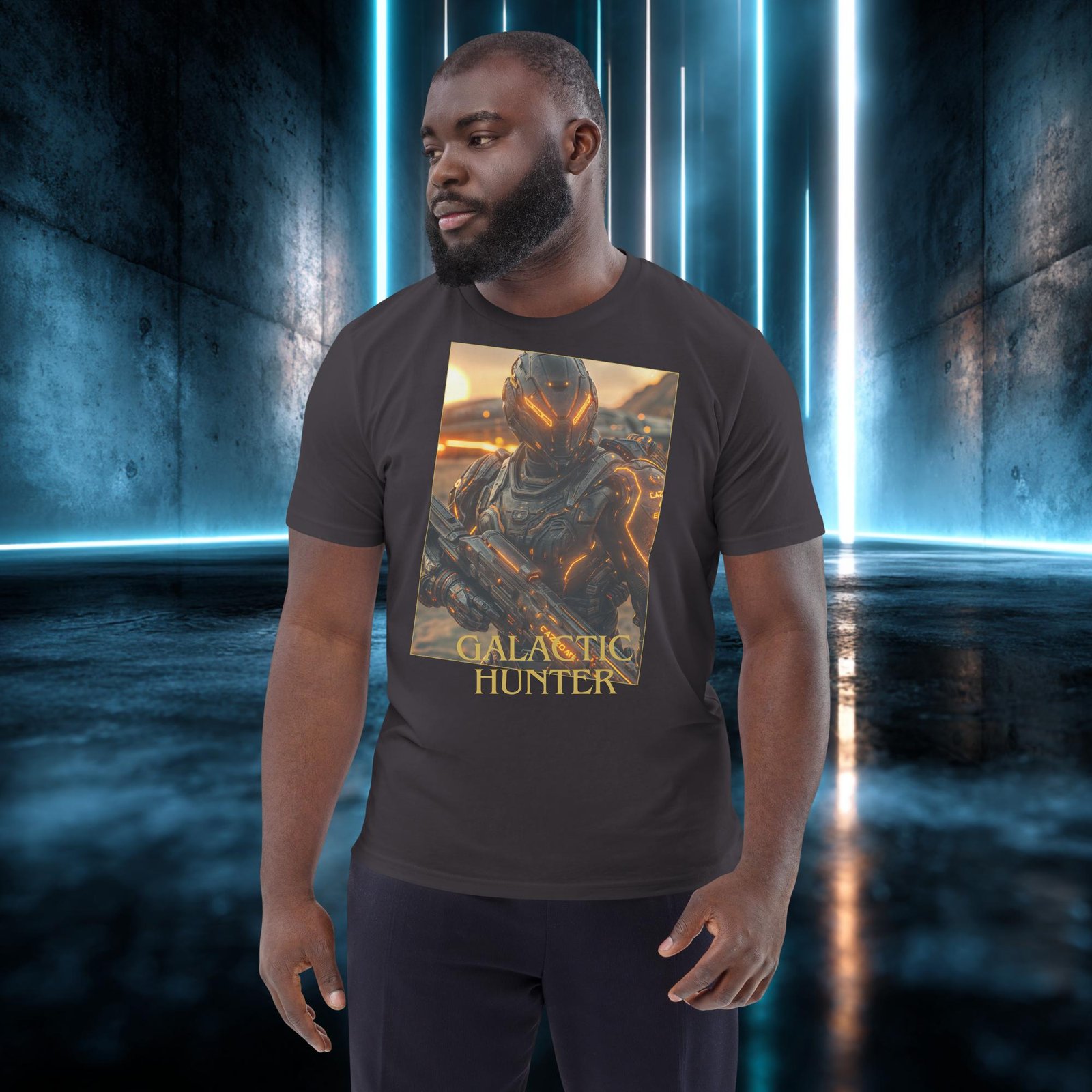Camiseta orgánica con diseño Cazador Galáctico — color 5