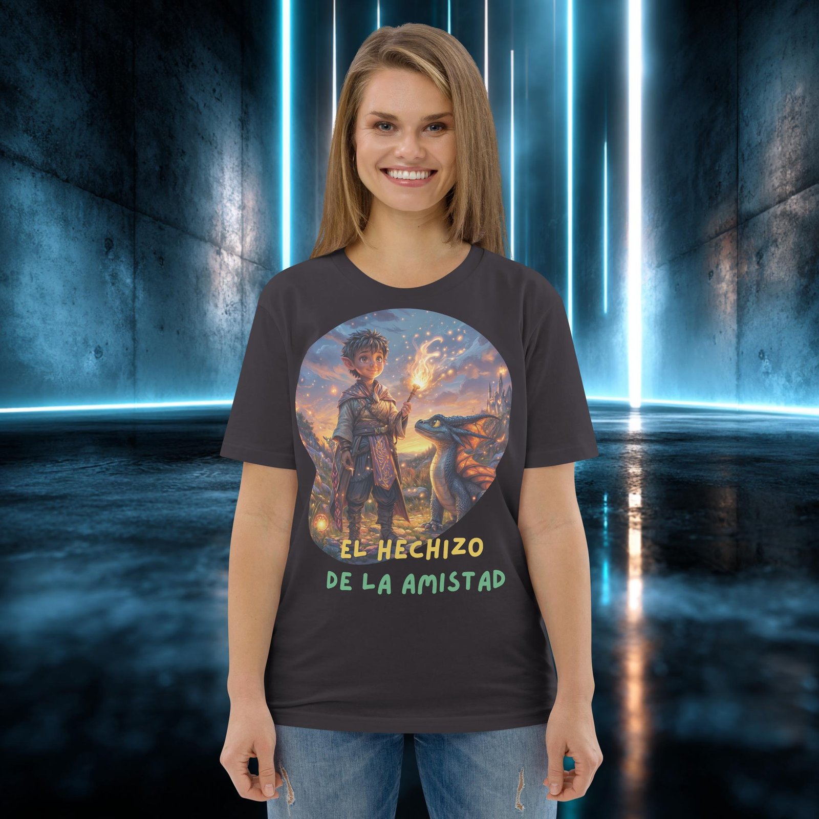 Camiseta orgánica con diseño El Hechizo de la Amistad — color 6