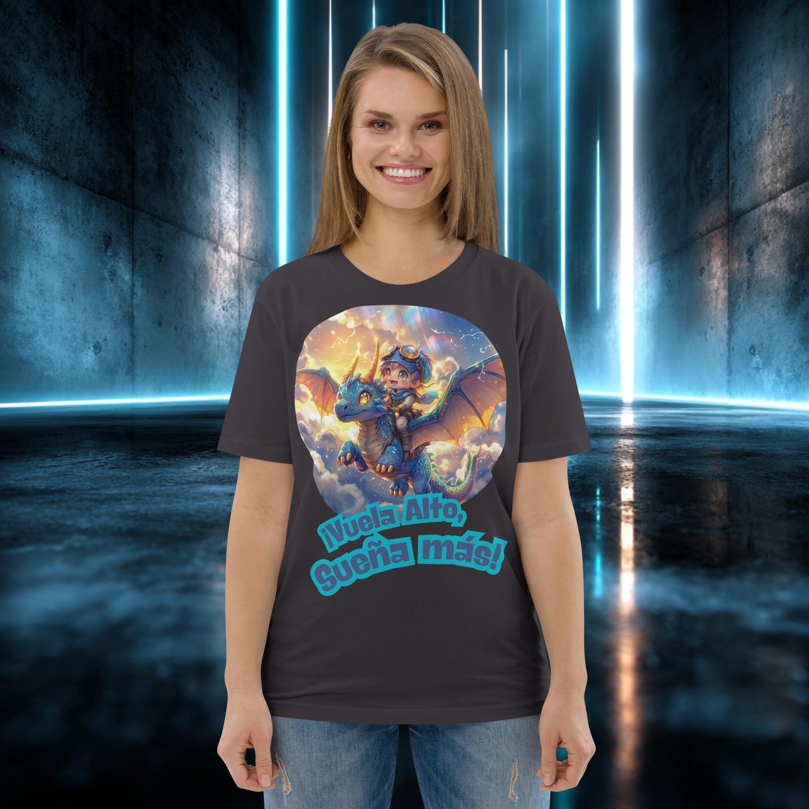 Camiseta orgánica con diseño Vuela Alto, Sueña Más — color 6