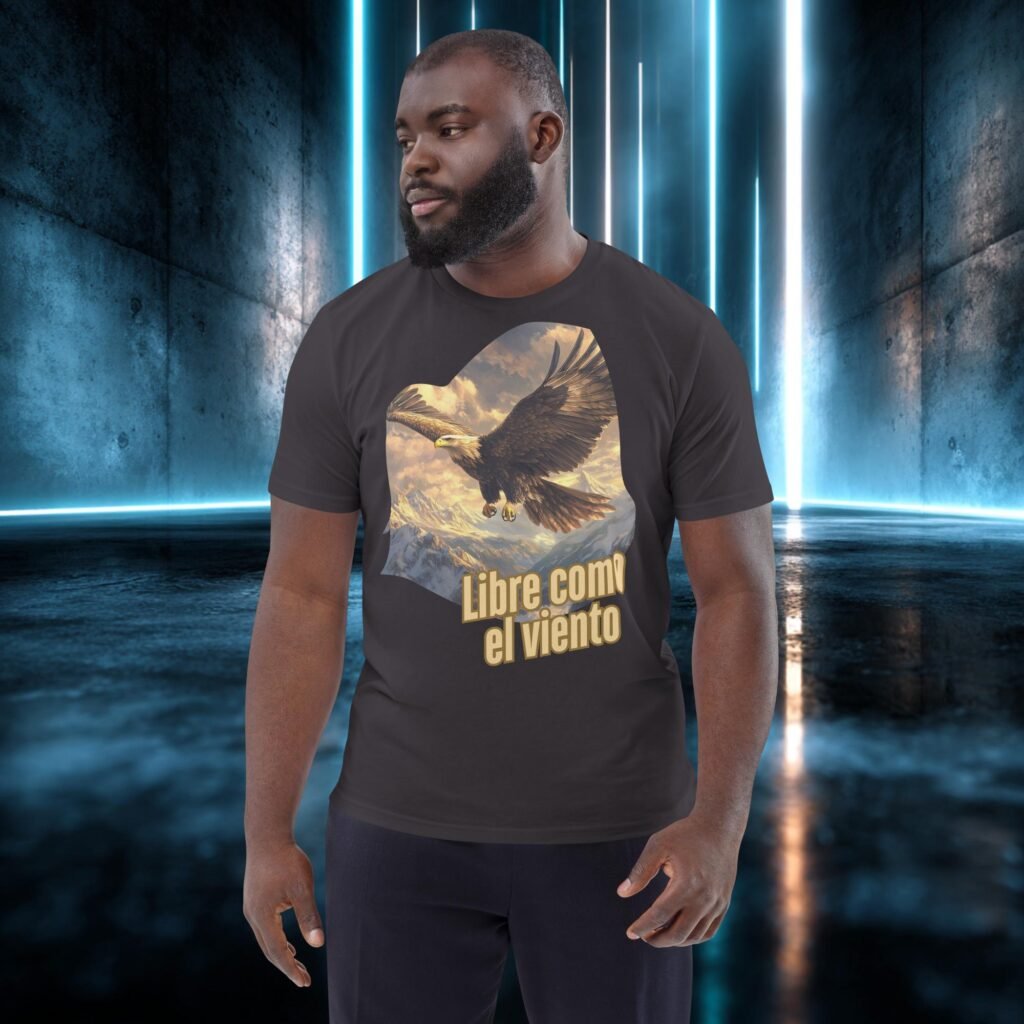 Camiseta orgánica con diseño Libre Como el Viento