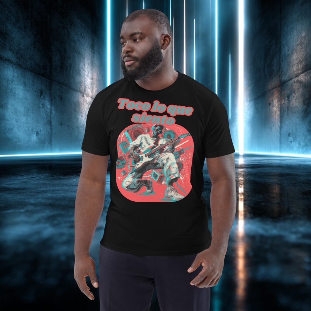 Camiseta orgánica con diseño Toco lo Que Siento