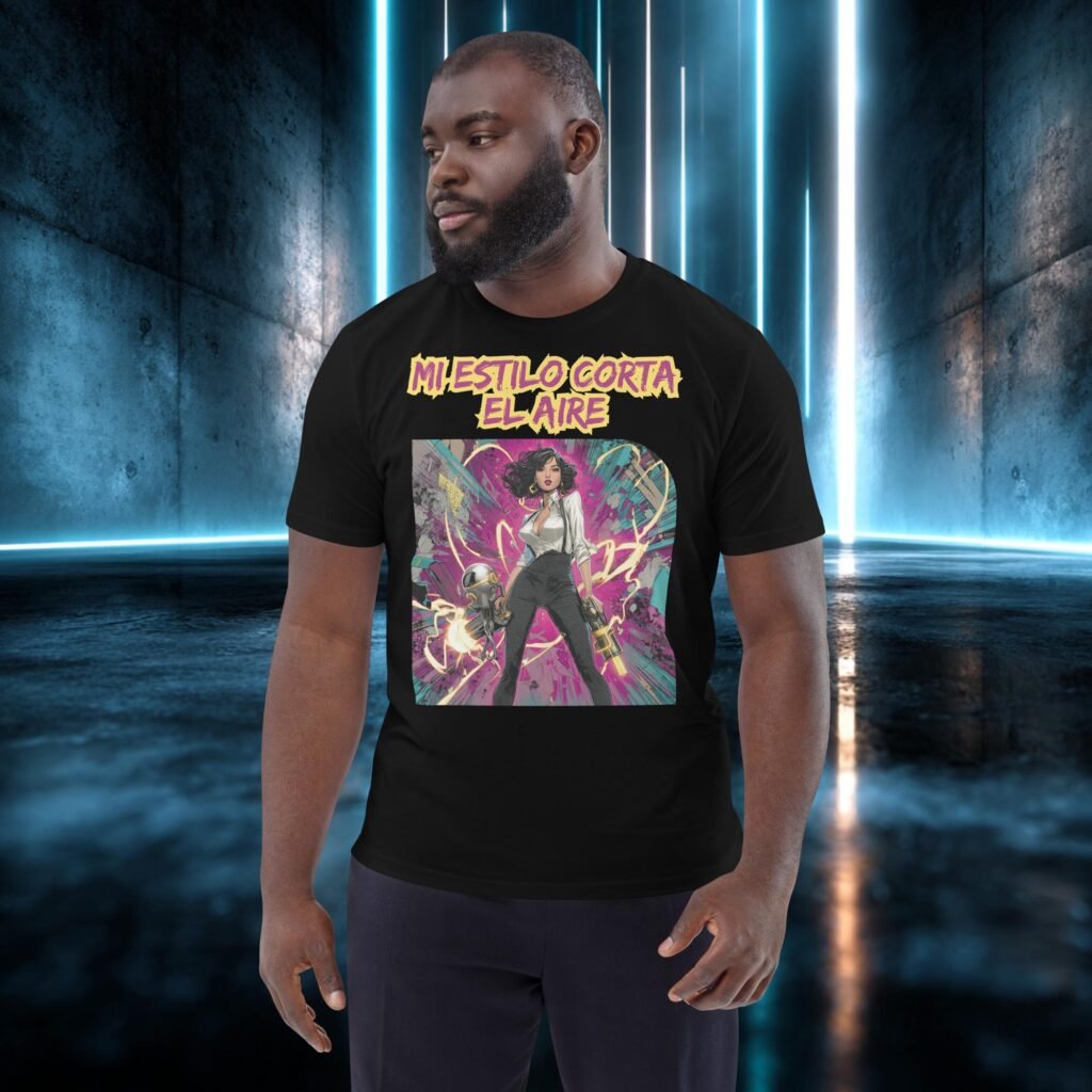 Camiseta orgánica con diseño Mi Estilo Corta el Aire