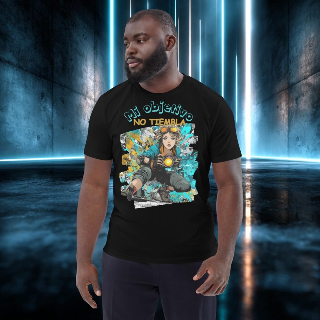 Camiseta orgánica con diseño Mi Objetivo No Tiembla