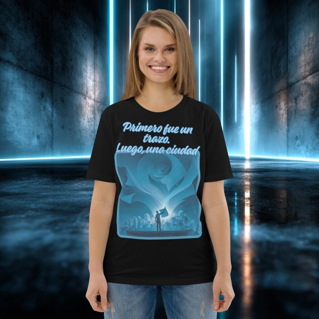 Camiseta orgánica con diseño Primero Fue un Trazo