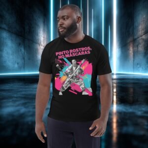 Camiseta orgánica con diseño Pinto Rostros, No Máscaras