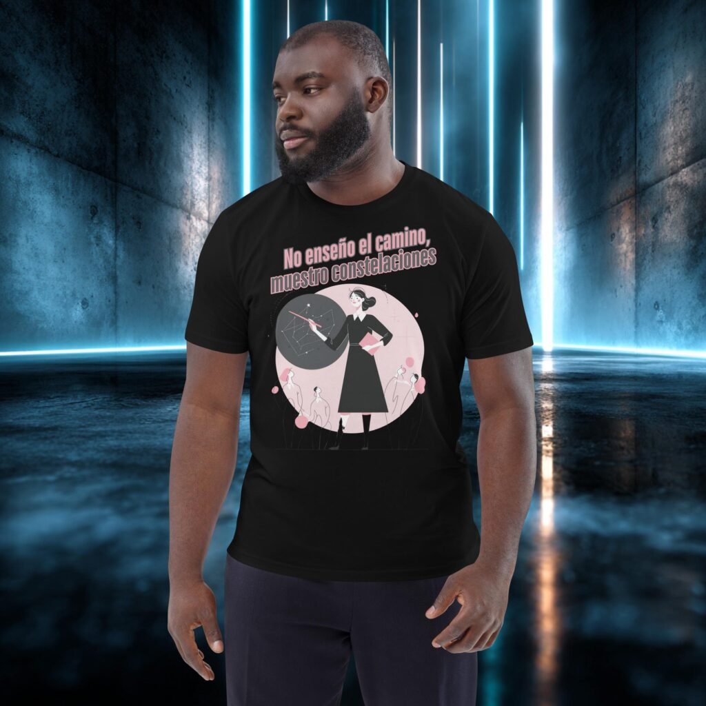 Camiseta orgánica con diseño Muestro Constelaciones