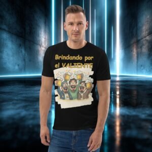 Camiseta orgánica con diseño Brindando por el Valiente