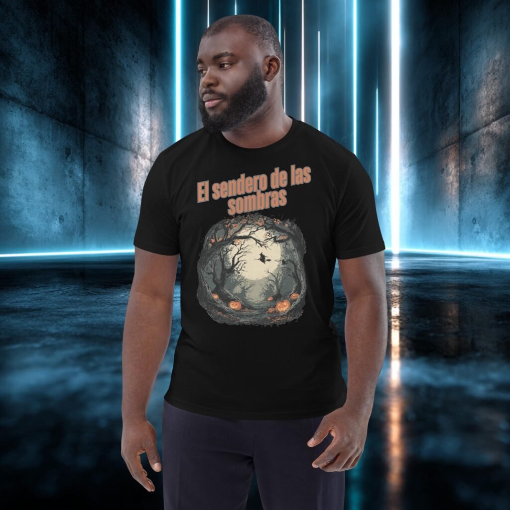 Camiseta orgánica con diseño El Sendero de las Sombras