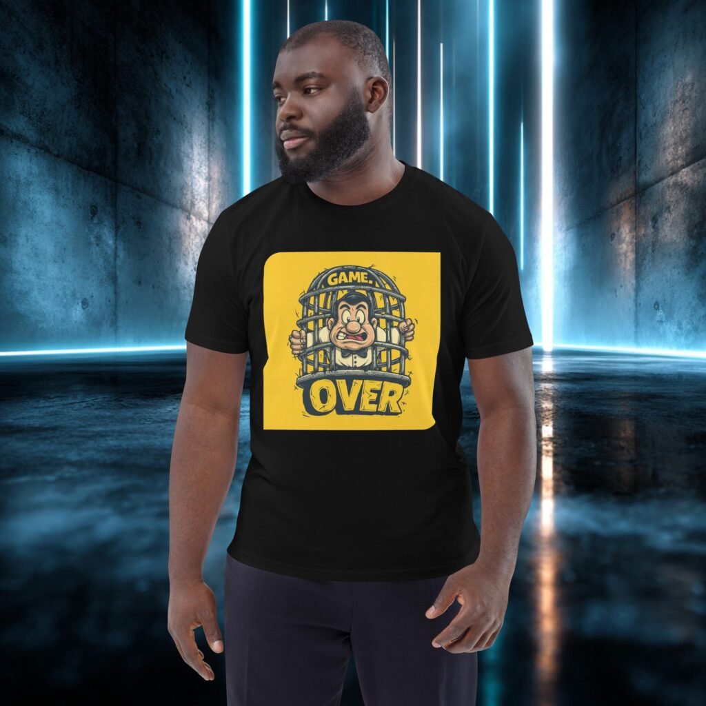 Camiseta orgánica con diseño Game Over