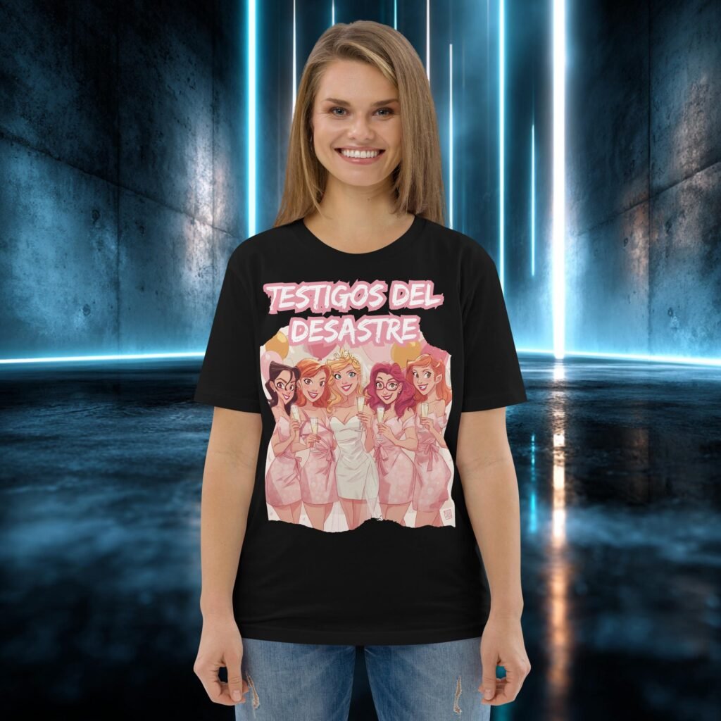 Camiseta orgánica con diseño Testigos del Desastre