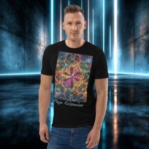 Camiseta orgánica con diseño Flujo Cósmico