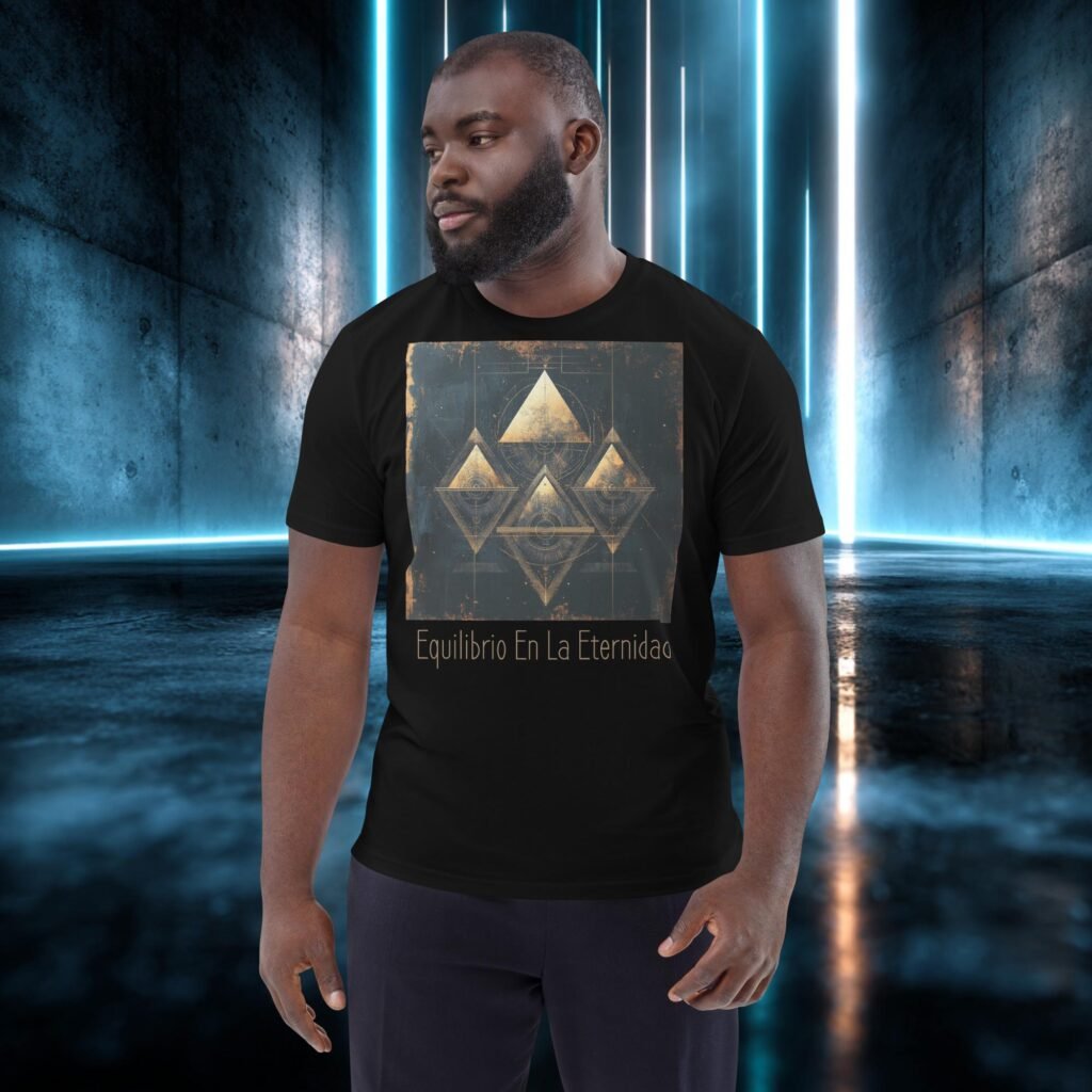 Camiseta orgánica con diseño Equilibrio en la Eternidad