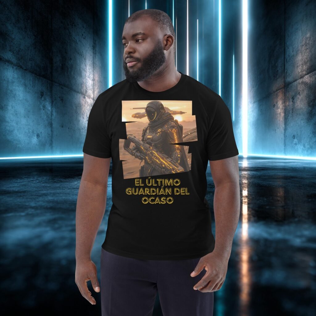Camiseta orgánica con diseño El Último Guardián del Ocaso