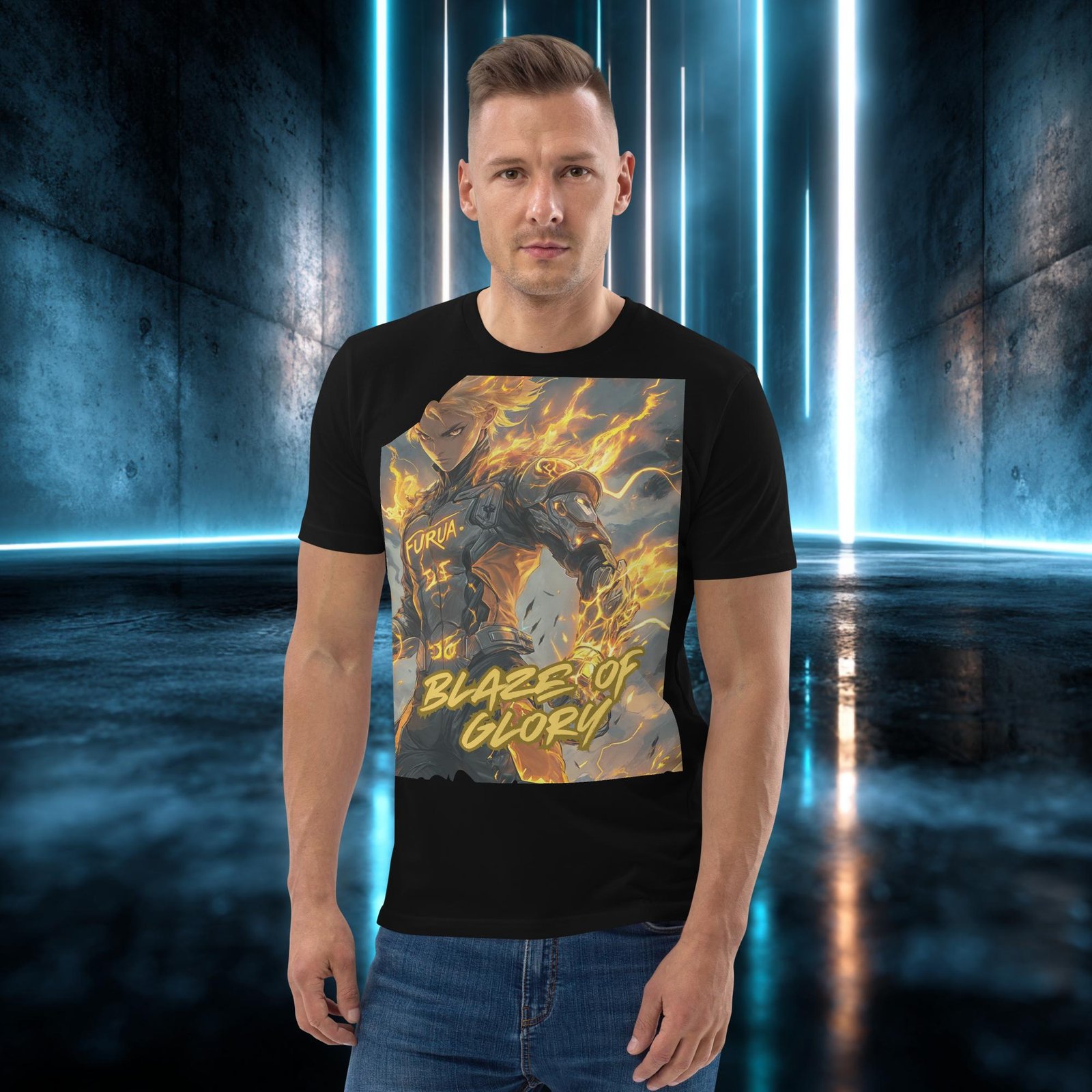 Camiseta orgánica con diseño Llamarada de Gloria