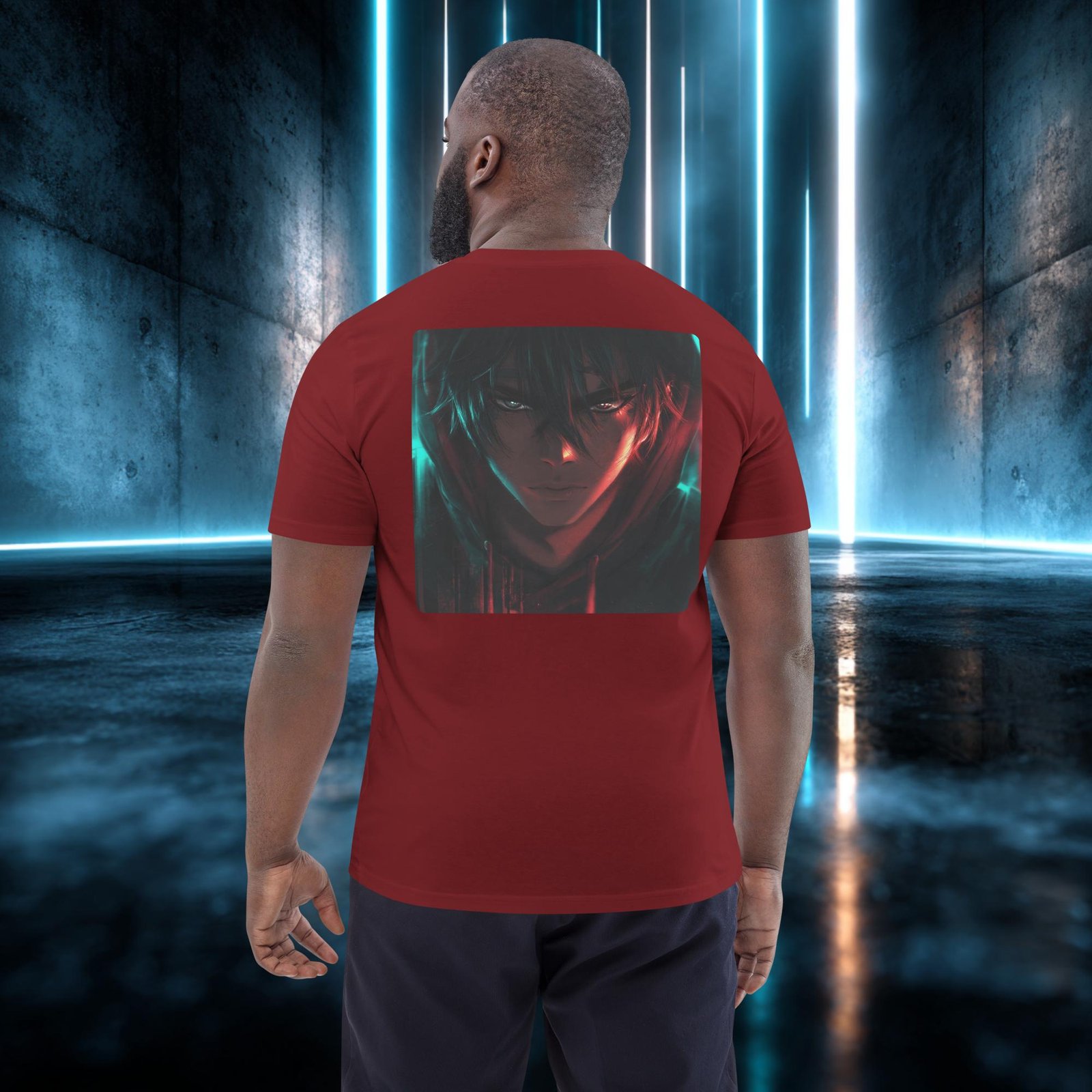 Camiseta orgánica con diseño Mirada de Acero — color 8